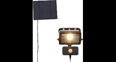 RTM Lighting Solar Wandlamp -Zwart -Warm Wit -16CM -Beweginsmelder