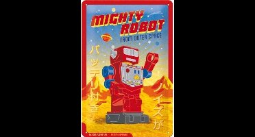 Wandbord - Mighty Robot From Outer Space ( leuk voor kinder kamer of in Man Cave )