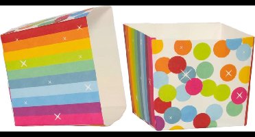 Folat Snoepbakjes Rainbow Bday Papier 5 Stuks