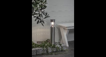 RTM Lighting Solar Staande buitenlamp -RVS -50CM -Beweginsmelder