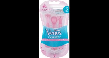 Venus Sensitive 3 stuks wegwerpmesjes