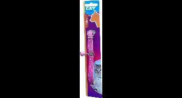 Pet Treatment Kattenhalsband Glitter 23-27 Cm Kunstleer Roze/zilver