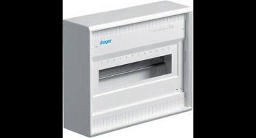 Hager VA12CN Distributiekast Opbouw (op muur) Aantal groepen: 12 Aantal rijen: 1 Inhoud: 1 stuk(s)