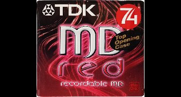 TDK 74 MD Red recordable minidisc