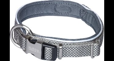 Nobby  halsband classic preno royal - grijs - xs-s - lengte 32-39 cm - breedte 1,5-2,0 cm