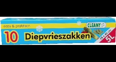 10 diepvrieszakken - 5L - 28 x 40 cm