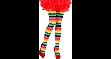 Panty regenboog gestreept