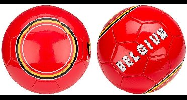 Avento Voetbal Glossy - Belgium - Rood/Geel- Maat 5 -⌀ ca. 22 cm