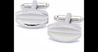 Manchetknopen - Twee Zilveren Ronde Vormen