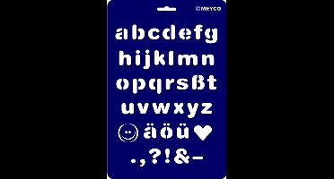 Teken en/of tamponeer sjabloon alfabet