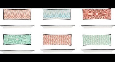 Nayana Rect. Dish 23.5x9.5cm 6 Ass