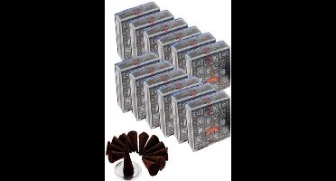 GoodUse Export Satya Incense Cones - Rustgevend - Dhoop - Aroma - Nag Champa - Satya - Positieve energie - Rituals - Wierook kegels - Sticks - Cleansing - India - Spiritueel - Reinigen - Negatieve energie elimineren - Kruiden en bloemen - 2 stuks