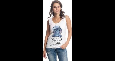 Lilo & Stitch Ohana Means Family Dames Top - wit - XS