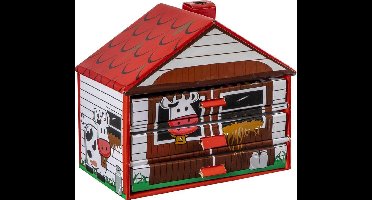 Knutselboerderij met inhoud | Kleurpotloden | Stiften | Krijtjes| Gum | Puntenslijper