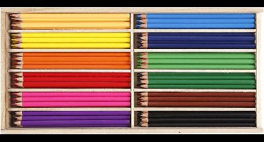 Creotime Kleurpotloden Multicolor 144 Stuks