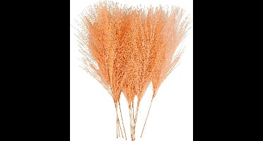 Creotime Kunstveren 15 X 8 Cm Polyester Oranje 10 Stuks