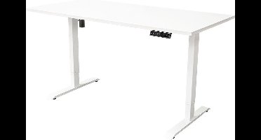 IVOL Elektrisch verstelbaar bureau 160x80 cm Single motor - Wit