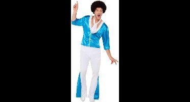 Smiffys Kostuum -XL- 70s Super Glam Blauw