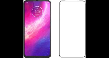 Shop4 - Motorola One Hyper Glazen Screenprotector - Edge-To-Edge Gehard Glas Transparant