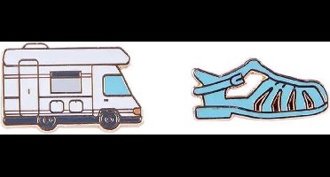 Doiy Decoratiepinnen Pinaholic Vakantie 12,8 Cm Zink 2-delig