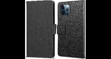 Apple iPhone 12 Pro Max Wallet Hoesje Zwart