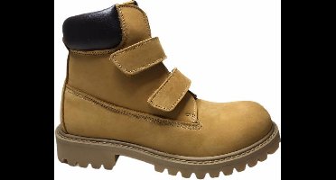 SHO.E.B.76 2 velcro's lederen Timber bottine S501 Okergeel mt 34