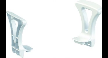 Rechthoekige douchekruk - losse armsteunen