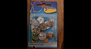 12 Knopen Parelmoer Blouse Sorbo