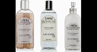 Set Le Chatelard 1802: Body Scrub, Douche Gel en Body Lotion  Lichaamsverzorging lavendel