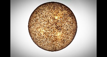 Handmade Design plafonnière  woonkamer  slaapkamer Moon gold capiz schelp 40 cm