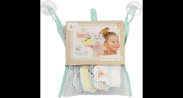 Studio Circus badspeelgoed badfiguren, educatief speelgoed in opbergnetje - peuter kleuter speelgoed