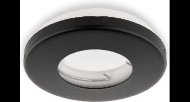 Groenovatie Inbouwspot - Rond - GU10 Fitting - Waterdicht IP54 - Ø85 mm - Mat Zwart