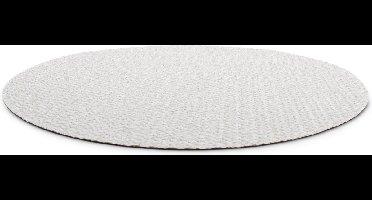 Set van 4 lichtgrijs ronde placemats / onderlegger - 42cm