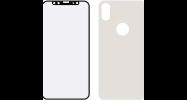 Mobilize Edge To Edge Gehard Glas Ultra-Clear Screen + Back Protector voor Apple iPhone XS - Zwart