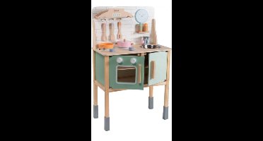 Speelkeuken Jouéco hout - houten keuken met accessoires voor kinderen