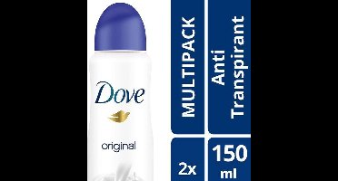 Dove Original Deodorant - 2 x 150 ml - Voordeelverpakking
