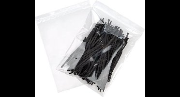 Gripzakken met Ophanggat 23x30,5cm100 Micron (100 stuks) | gripzak