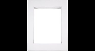 Passepartout lijsten, A3, afm 40x50 cm, 500 gr, wit, 100 stuk/ 1 doos