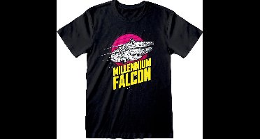 Star Wars - Millenium Falcon Circle   Unisex T-Shirt Zwart