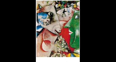 Kunstdruk Marc Chagall - I and the village, 1911 60x80cm