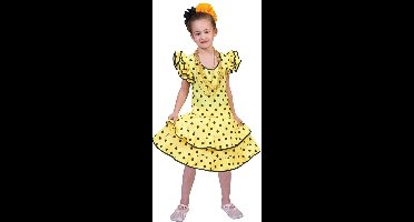 Gele Flamenco jurkjes voor meisjes