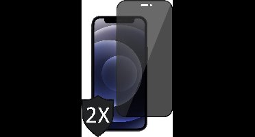 Privacy Screenprotector geschikt voor iPhone 12 Mini - 2x FullGuard Screen Protector
