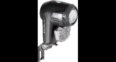 AXA Nox City Fietsverlichting – LED Fietslampjes Voorlicht op Batterijen – Auto/Off Functie – Waterdicht – Double Lens Technology – 15 m Lichtbeeld – 1.000 m Zichtbaarheid – Zwart