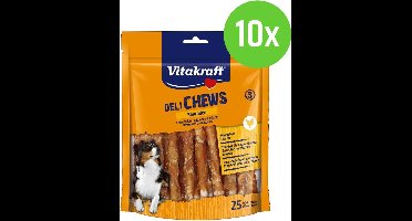 Vitakraft DeliCHEWS kauwrollen - hondensnack - 10 zakken x 25 stuks