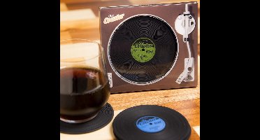 Balvi set van 4 LP onderzetters The Coaster