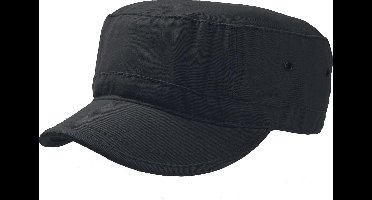 Atlantis Chino Cotton Urban Military Cap (Zwart)