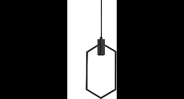 Light & Living Aina - Hanglamp - Zwart - 38,5x20cm