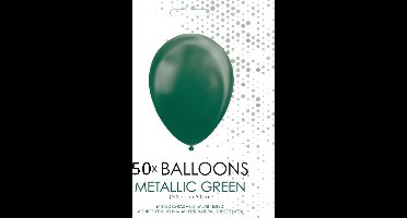Wefiesta Ballonnen 30,5 Cm Latex Groen Metallic 50 Stuks