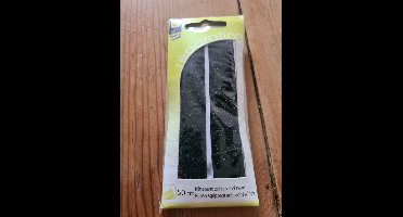 50cm Klitteband zelfklevend zwart Sorbo