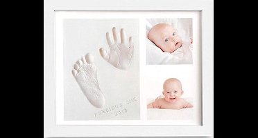 FEDEC Baby Fotolijst - Klei Afdruk Hand/Voet - Kraamcadeau - 3D Collage -